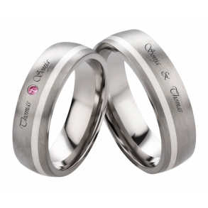 Vielsesringe Titanium Lasergravering