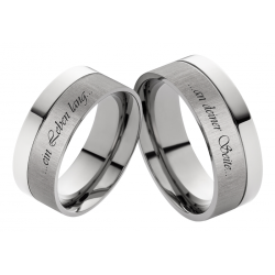 Vielsesringe Titanium Lasergravering
