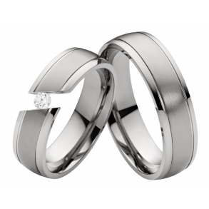 Vielsesringe Titanium