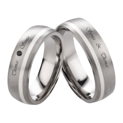 Vielsesringe Titanium Lasergravering