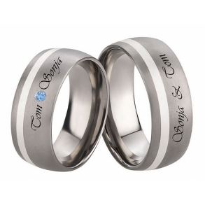 Vielsesringe Titanium Lasergravering 964