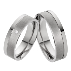 Vielsesringe Titanium 057