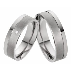 Vielsesringe Titanium 057