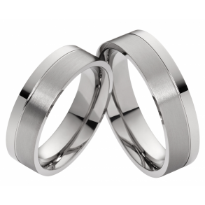 Vielsesringe Titanium 012