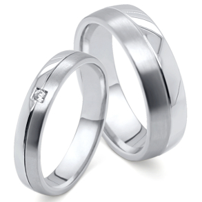 Vielsesringe Rustfri stl og Titanium 4824