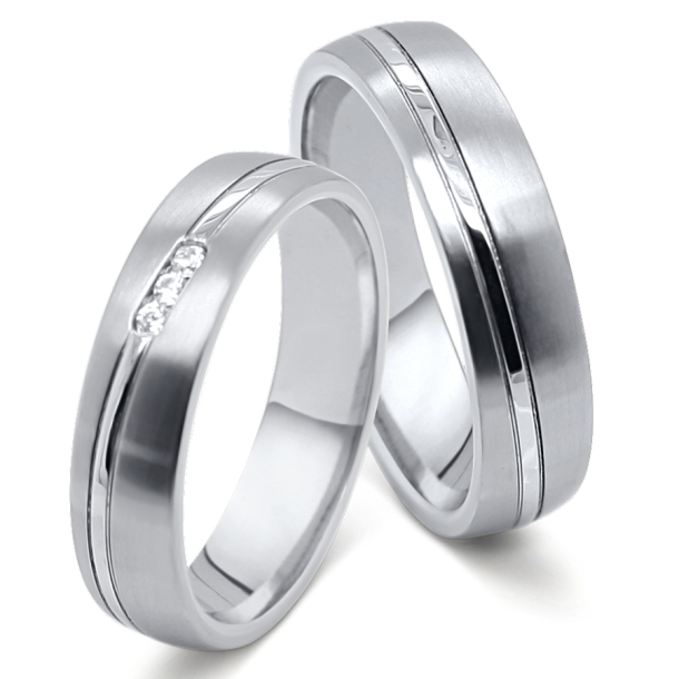 Vielsesringe Rustfri Stl og Titanium 4826