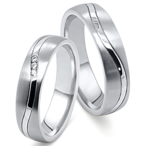 Vielsesringe Rustfri Stl og Titanium 4828