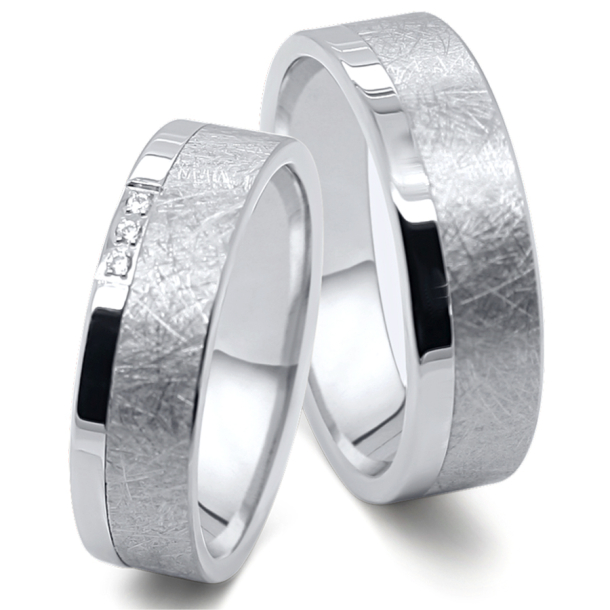 Vielsesringe Rustfri stl og Titanium 4830