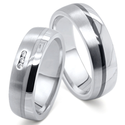 Vielsesringe Rustfri stl og Titanium 4832