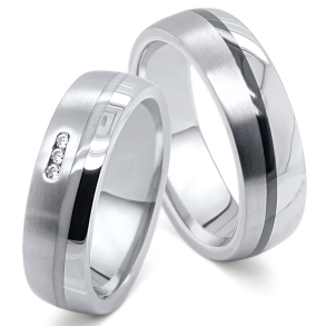 Vielsesringe Rustfri stl og Titanium 4832