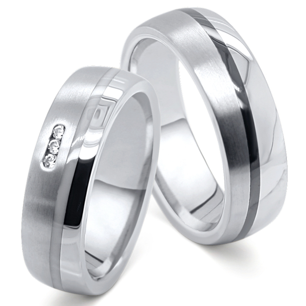 Vielsesringe Rustfri stl og Titanium 4832