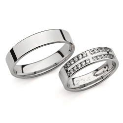 Eksklusive Vielsesringe Love Line 1234