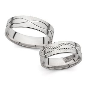 Eksklusive Vielsesringe Love Line 6395