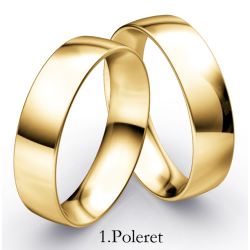Vielsesringe Klassisk Guld 5,0 mm F1