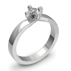 Forlovelsesring 14 karat 1030 Guld, hvidguld eller rdguld