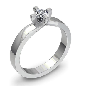 Forlovelsesring 14 karat 1030 Guld, hvidguld eller rdguld