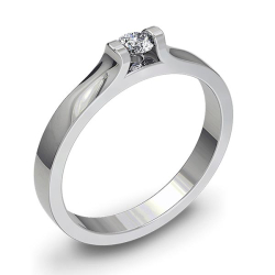 Forlovelsesring 14 karat 1040 Guld, hvidguld eller rdguld