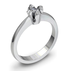 Forlovelsesring 14 karat 1051 Guld, hvidguld eller rdguld