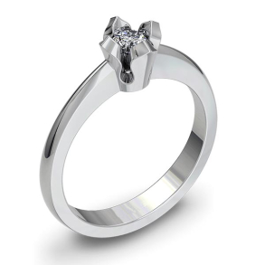 Forlovelsesring 14 karat 1051 Guld, hvidguld eller rdguld