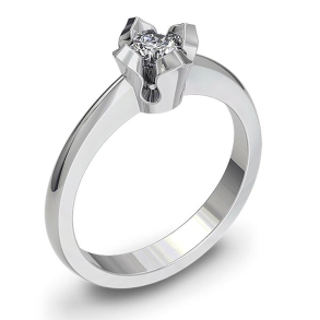 Forlovelsesring 14 karat 1052 Guld, hvidguld eller rdguld