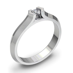 Forlovelsesring 14 karat 1080 Guld, hvidguld eller rdguld