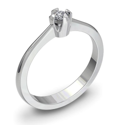 Forlovelsesring 14 karat 1100 Guld, hvidguld eller rdguld