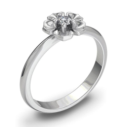 Forlovelsesring 14 karat 1150 Guld, hvidguld eller rdguld