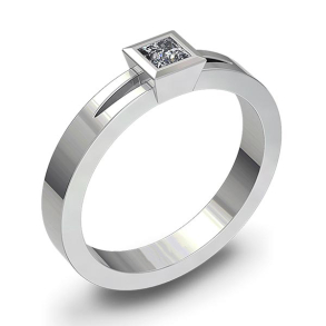 Forlovelsesring 14 karat 1240 Guld, hvidguld eller rdguld