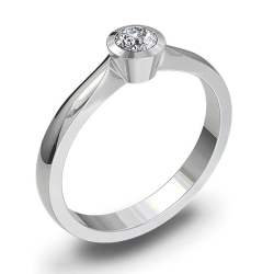 Forlovelsesring 14 karat 1300 Guld, hvidguld eller rdguld