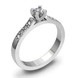 Forlovelsesring 14 karat 1330 Guld, hvidguld eller rdguld