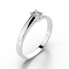 Forlovelsesring 14 karat 3002 Guld, hvidguld eller rdguld