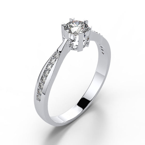 Forlovelsesring 14 karat 3033 Guld, hvidguld eller rdguld