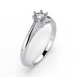 Forlovelsesring 14 karat 3050 Guld, hvidguld eller rdguld