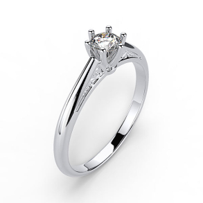 Forlovelsesring 14 karat 3050 Guld, hvidguld eller rdguld