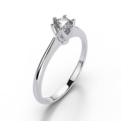 Forlovelsesring 14 karat 3051 Guld, hvidguld eller rdguld