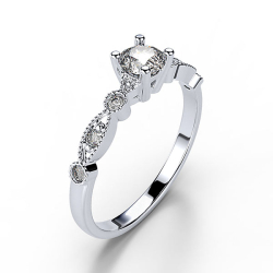 Forlovelsesring 14 karat 3055 Guld, hvidguld eller rdguld