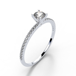 Forlovelsesring 14 karat 3063 Guld, hvidguld eller rdguld