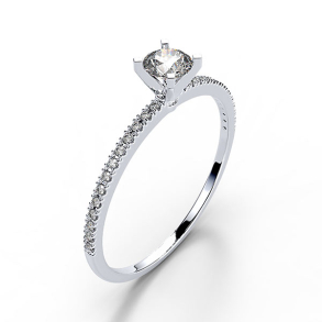 Forlovelsesring 14 karat 3063 Guld, hvidguld eller rdguld