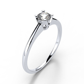 Forlovelsesring 14 karat 3065 Guld, hvidguld eller rdguld