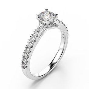 Forlovelsesring 14 karat 3073 Guld, hvidguld eller rdguld