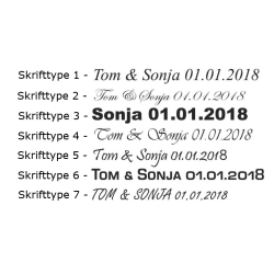 Vielsesringe Titanium Lasergravering