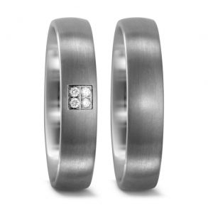 Vielsesringe Titanium