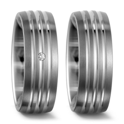 Vielsesringe Titanium