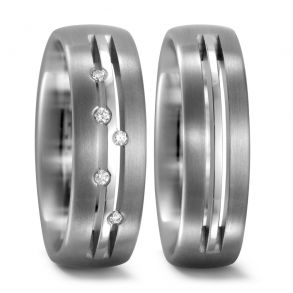 Vielsesringe Titanium