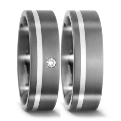 Vielsesringe Titanium