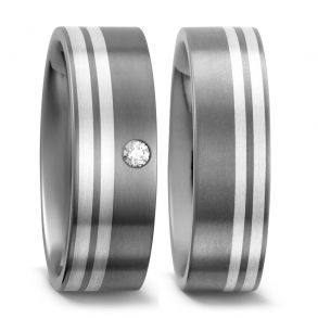 Vielsesringe Titanium