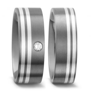 Vielsesringe Titanium